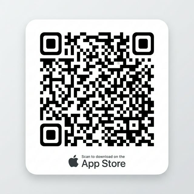 iOS 앱 다운로드 QR 코드